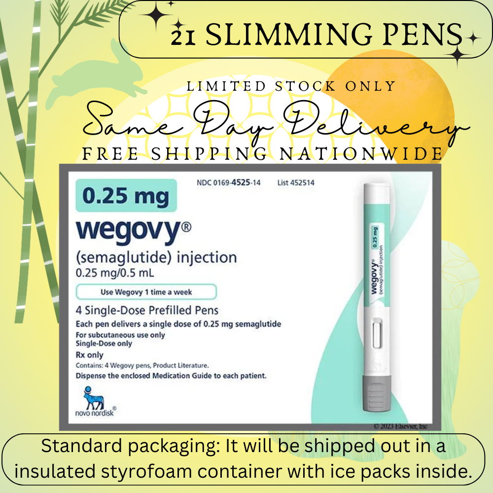 Wegovy Semaglutide 0.5 mg Slimming Pens, From Package of 21 Pens