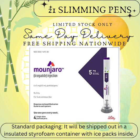 Mounjaro Tirzepatide 5 mg Slimming Pens, From Package of 21 Pens