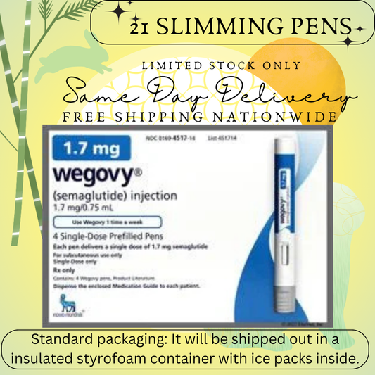 Wegovy Semaglutide 1.7 mg Slimming Pens, From Package of 21 Pens