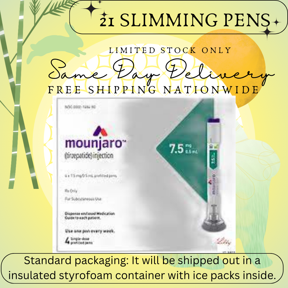 Mounjaro Tirzepatide 2.5 mg Slimming Pens, From Package of 21 Pens