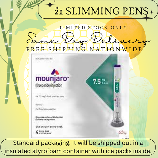 Mounjaro Tirzepatide 7.5 mg Slimming Pens, From Package of 21 Pens