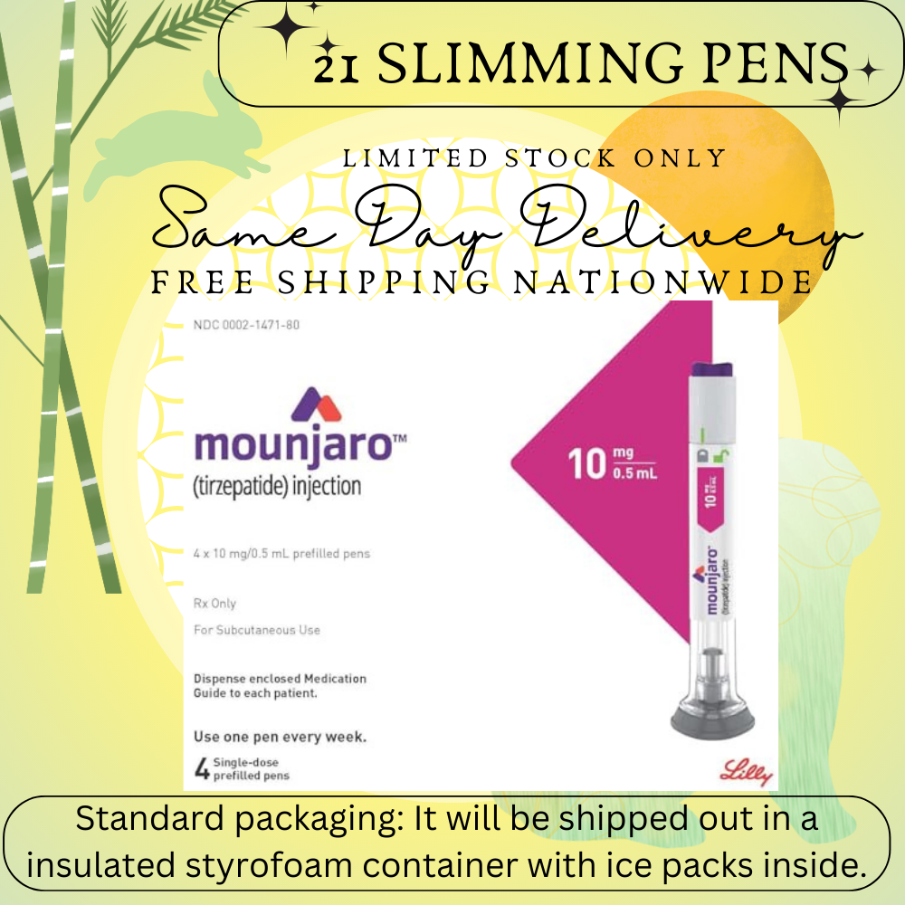 Mounjaro Tirzepatide 2.5 mg Slimming Pens, From Package of 21 Pens