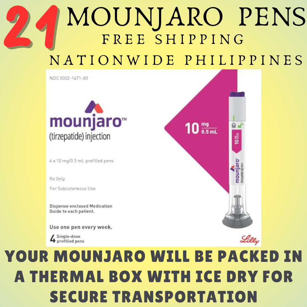 Mounjaro Tirzepatide 2.5 mg Slimming Pens, From Package of 21 Pens 2.5 mg, 5 mg, 7.5 mg, 10 mg, 12.5 mg, 15 mg