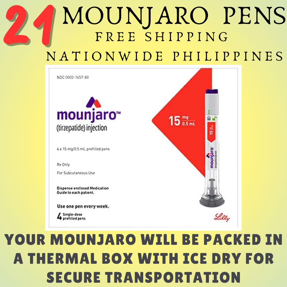 Mounjaro Tirzepatide 2.5 mg Slimming Pens, From Package of 21 Pens 2.5 mg, 5 mg, 7.5 mg, 10 mg, 12.5 mg, 15 mg