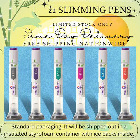 Mounjaro Tirzepatide 2.5 mg Slimming Pens, From Package of 21 Pens