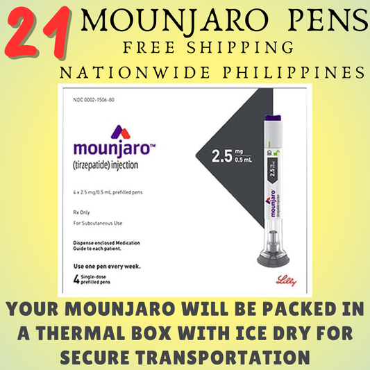 Mounjaro Tirzepatide 2.5 mg Slimming Pens, From Package of 21 Pens 2.5 mg, 5 mg, 7.5 mg, 10 mg, 12.5 mg, 15 mg