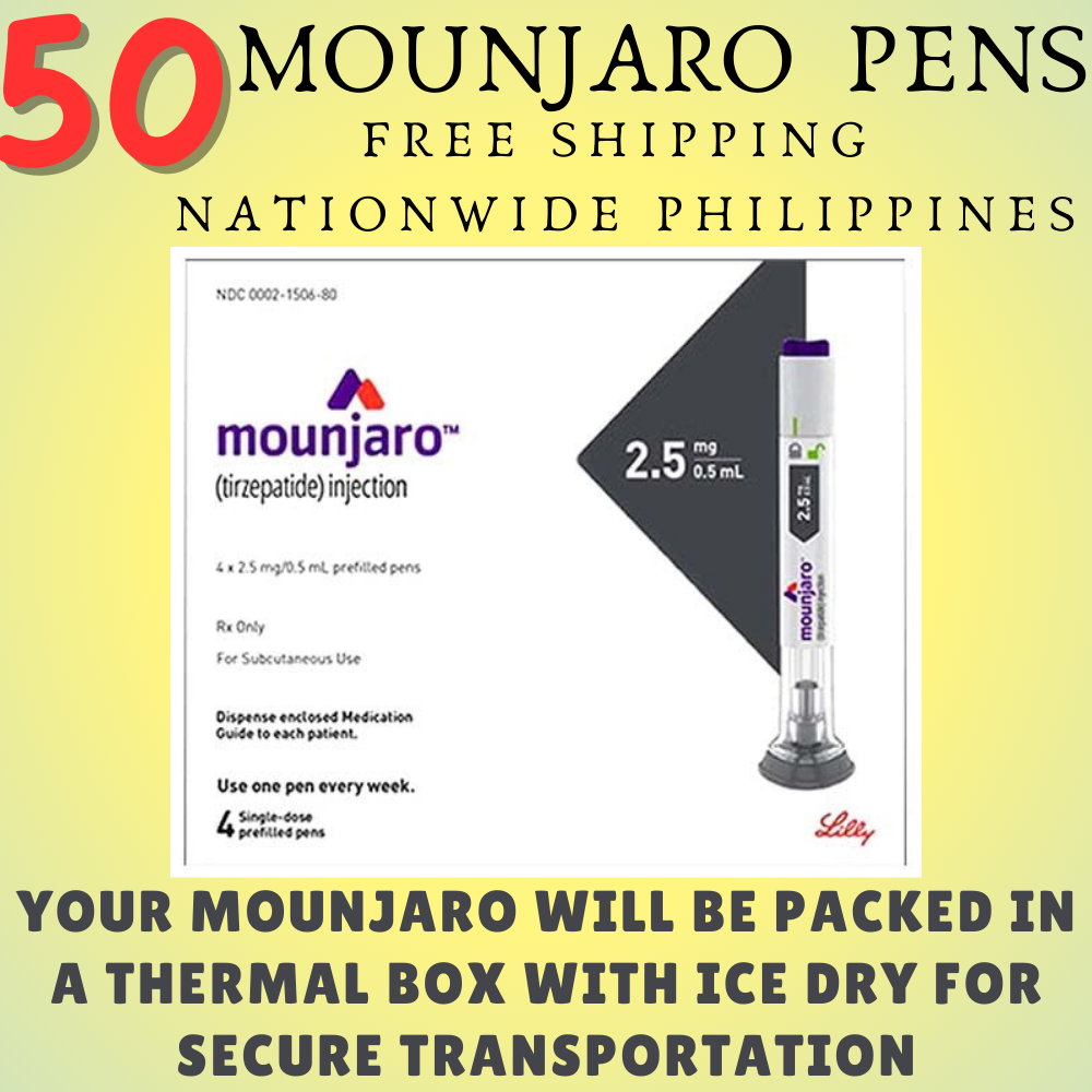 Mounjaro Tirzepatide 15 mg 30 Pens, Choice of 2.5 mg, 5 mg, 7.5 mg, 10 mg, 12.5 mg, 15 mg, Ship from Philippines