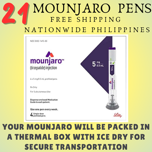 Mounjaro Tirzepatide 5 mg 21 Pens, Choice of 2.5 mg, 5 mg, 7.5 mg, 10 mg, 12.5 mg, 15 mg, Ship from Philippines