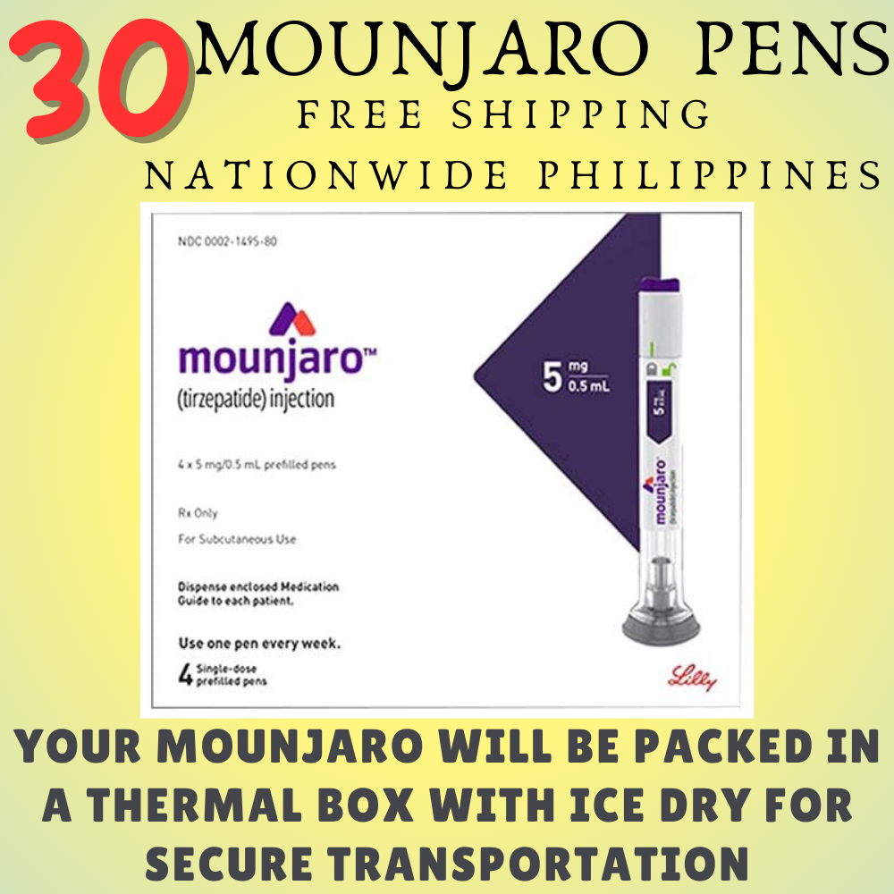 Mounjaro Tirzepatide 15 mg 50 Pens, Choice of 2.5 mg, 5 mg, 7.5 mg, 10 mg, 12.5 mg, 15 mg, Ship from Philippines