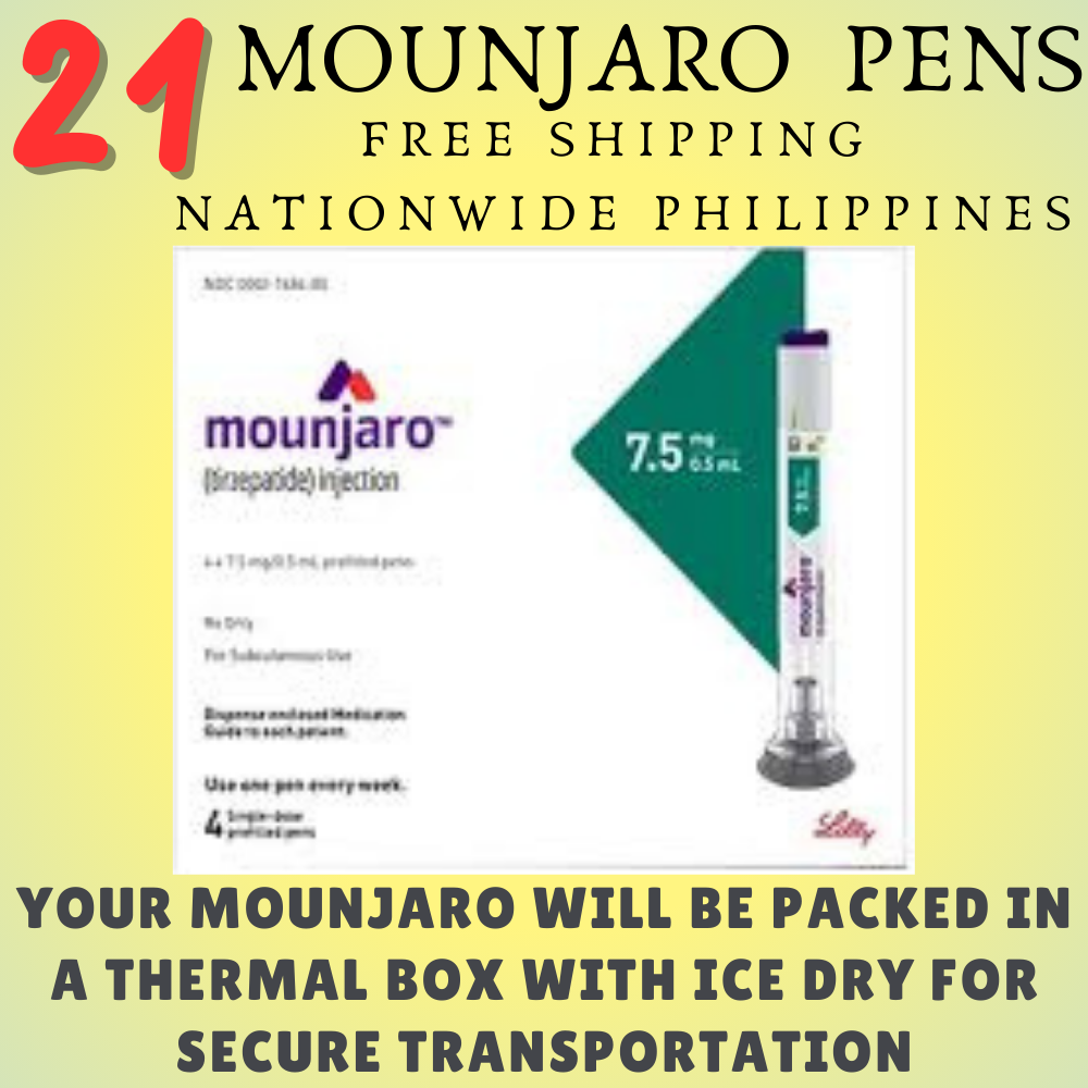 Mounjaro Tirzepatide 2.5 mg Slimming Pens, From Package of 21 Pens 2.5 mg, 5 mg, 7.5 mg, 10 mg, 12.5 mg, 15 mg