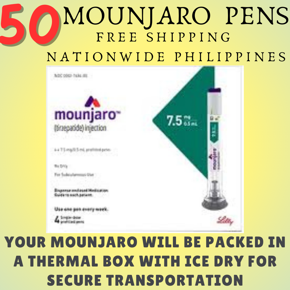 Mounjaro Tirzepatide 7.5 mg 30 Pens, Choice of 2.5 mg, 5 mg, 7.5 mg, 10 mg, 12.5 mg, 15 mg, Ship from Philippines