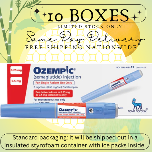 Ozempic® Semaglutide 0.25 mg - 0.50 mg Slimming Pen, From Package of 10 Boxes