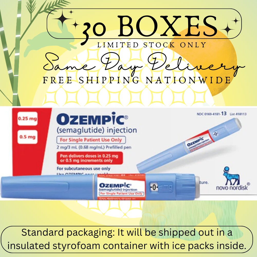 Ozempic® Semaglutide 0.25 mg - 0.50 mg Slimming Pen, From Package of 20 Boxes